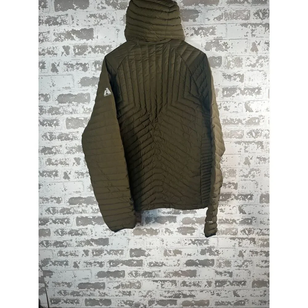 Eddie Bauer | mens Olive green down filled quilted coat